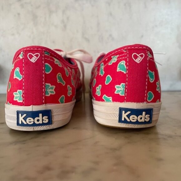 TAYLOR SWIFT KEDS Favorite Things Bows & Cats Print Pink Blue Sneakers 9… - Picture 11 of 16